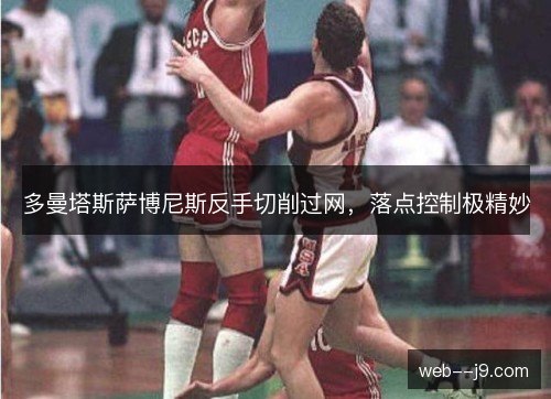 多曼塔斯萨博尼斯反手切削过网，落点控制极精妙